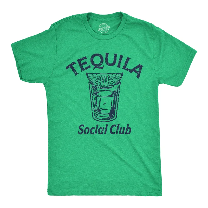 men's shirts with button-down collars for formal wear-Tequila Social Club Men's T Shirt