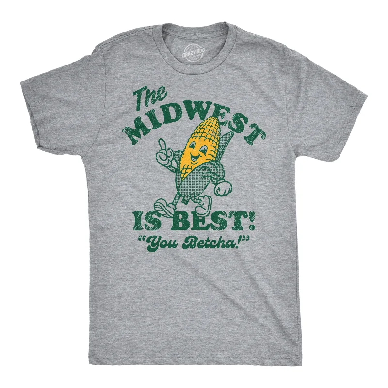 men's shirts with versatile patterns for casual and formal wear-The Midwest Is Best Men's T Shirt