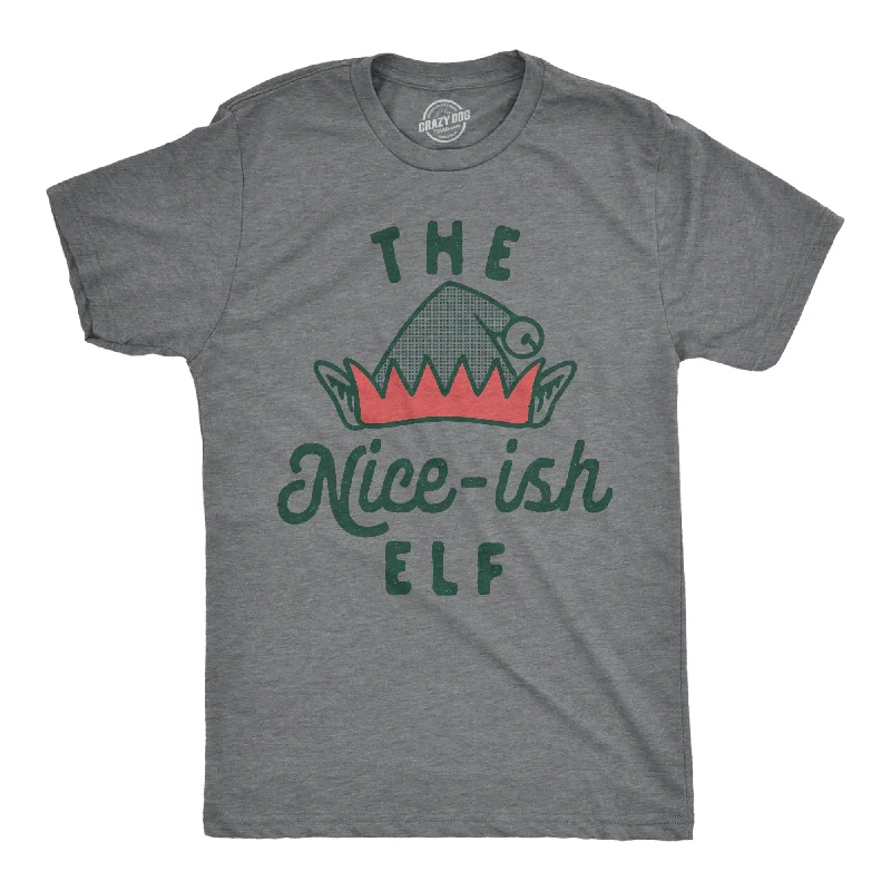 men's shirts with timeless plaid patterns-The Nice Ish Elf Men's T Shirt