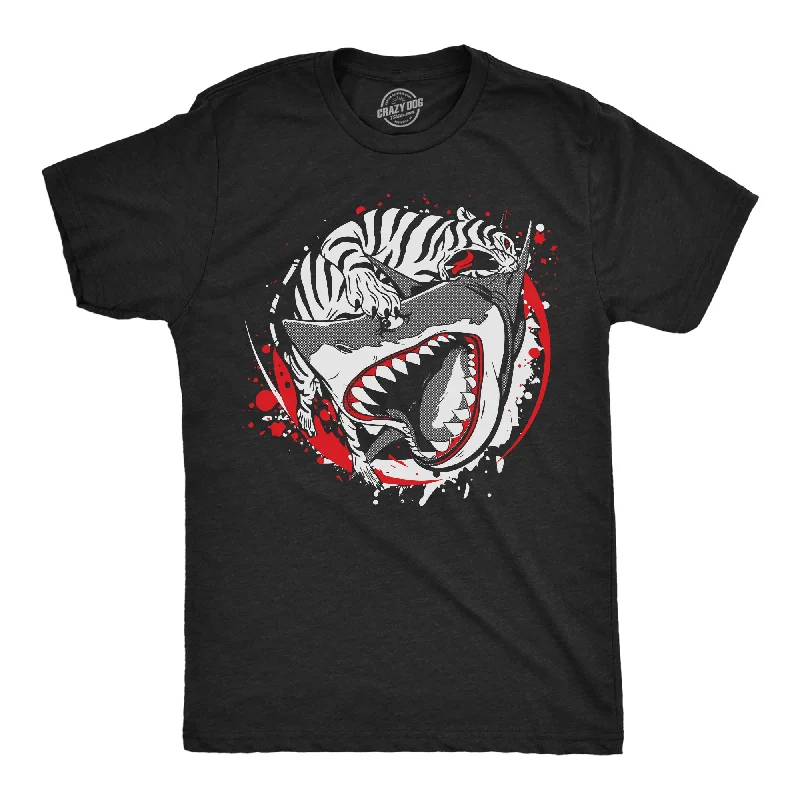 men's shirts for professional business meetings-Tiger Shark Ying Yang Men's T Shirt