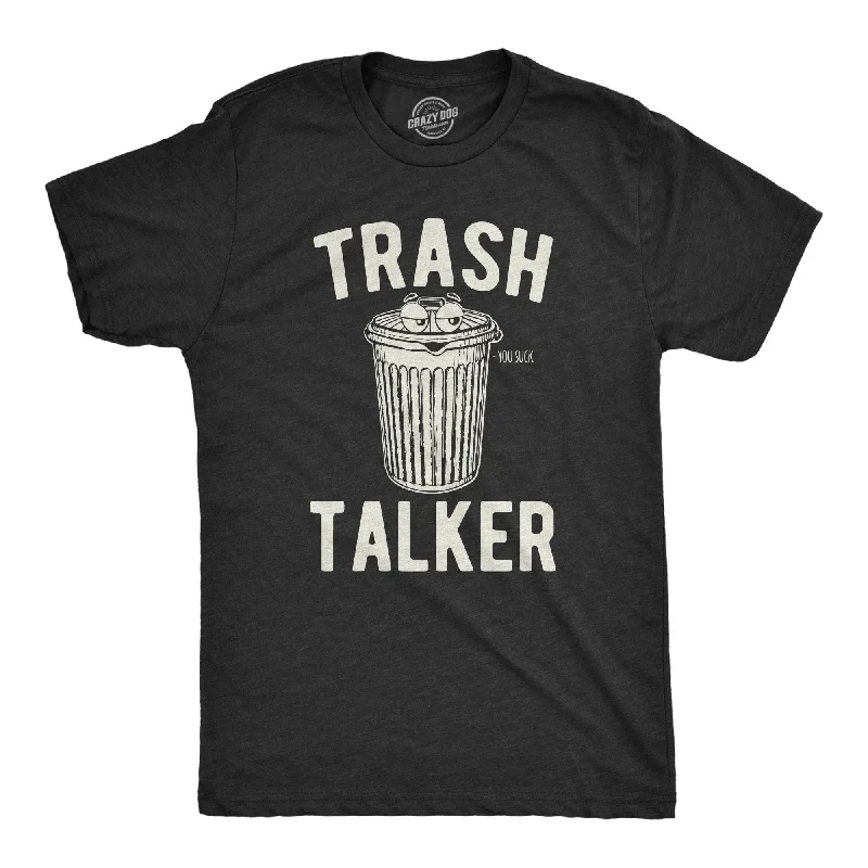 men's shirts with floral embroidery-Trash Talker Men's T Shirt