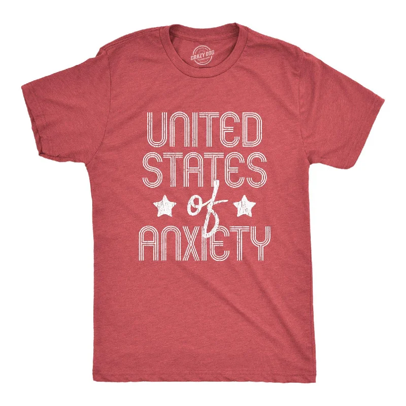 men's shirts for formal dinners and events-United States Of Anxiety Men's T Shirt