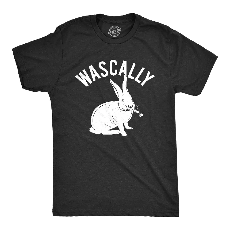 men's shirts with detailed embroidery for custom flair-Wascally Rabbit Men's T Shirt