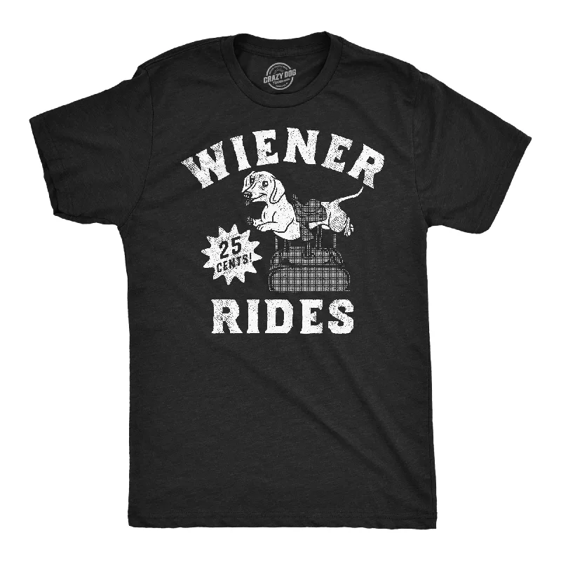 men's shirts with a professional but relaxed style-Wiener Rides Men's T Shirt