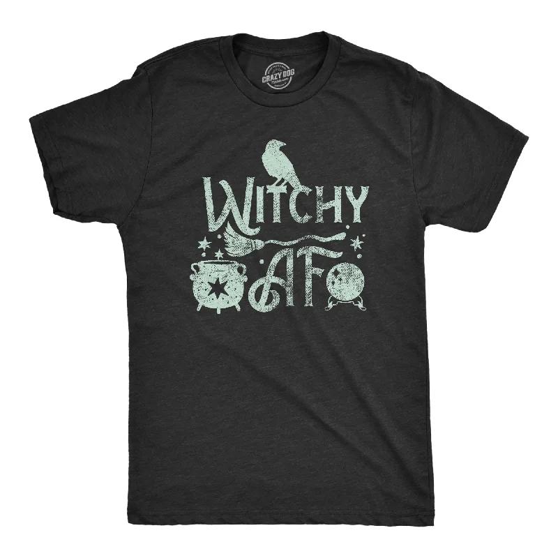 men's shirts for formal dinners and events-Witchy AF Men's T Shirt