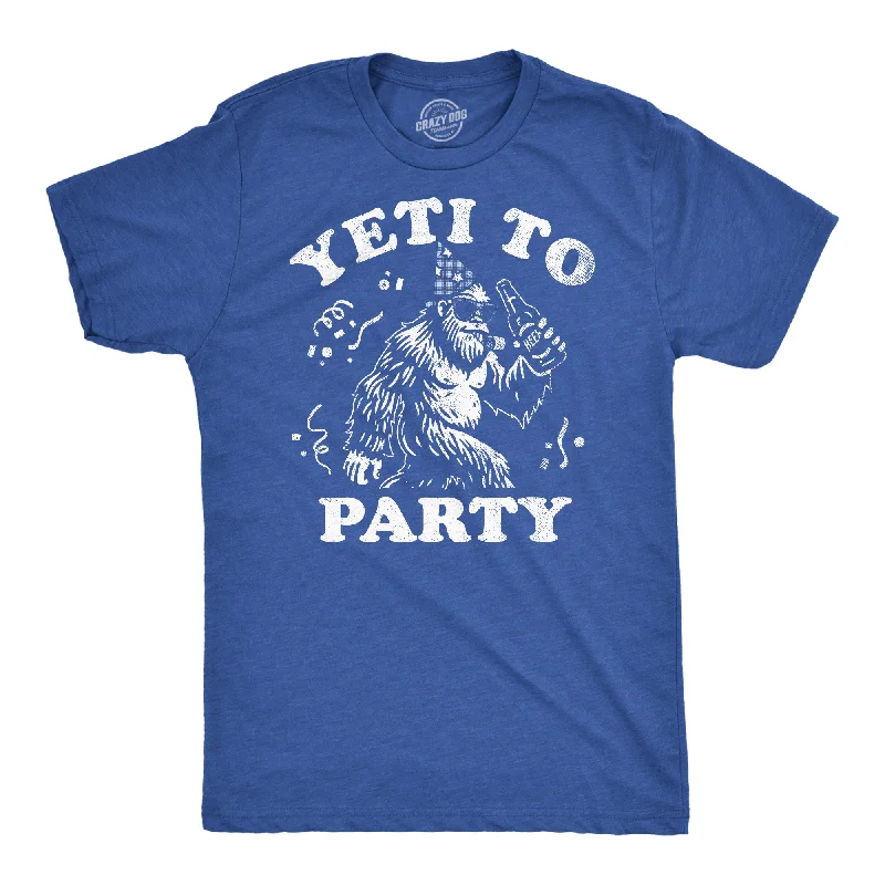 men's shirts for laid-back yet polished looks-Yeti To Party Men's T Shirt